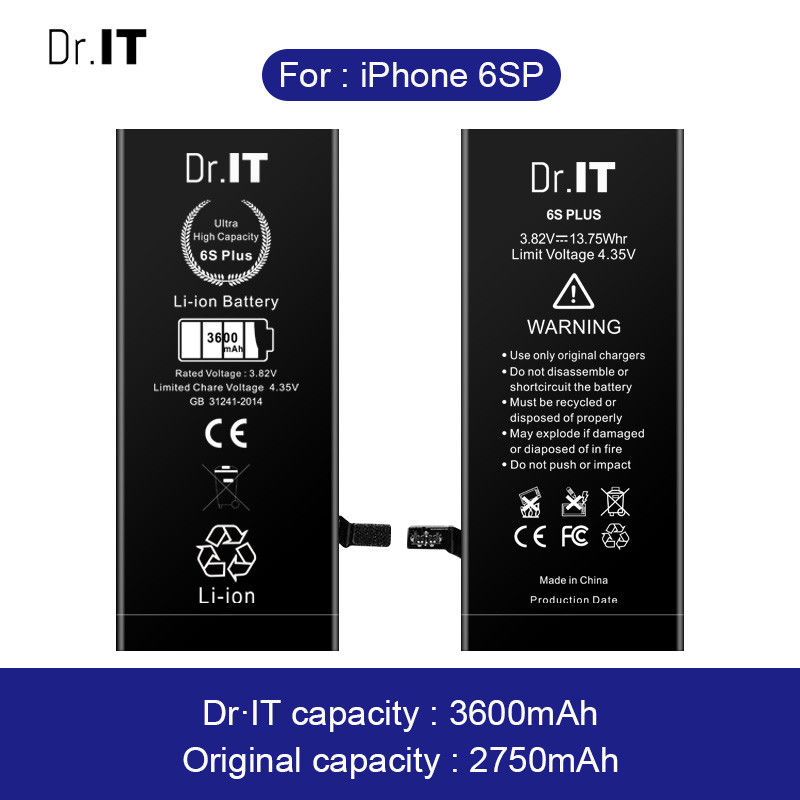 3600mAh Iphone 6s Plus Battery Replacement Rechargeable A+ Grade